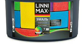 Эмаль алкидная универсальная Linnimax для внутренних и наружных работ шелковисто-матовая, база 1